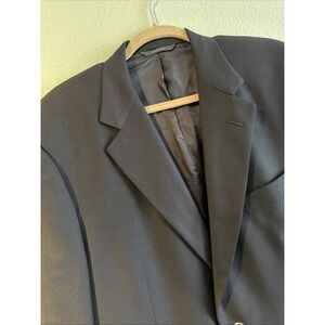 Vintage Brooks Brothers Blazer Loro Piana Fabric Mens 42R Black Wool USA/ ITALY